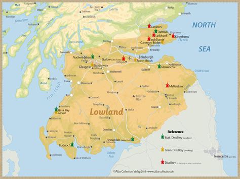 lowland distilleries map.